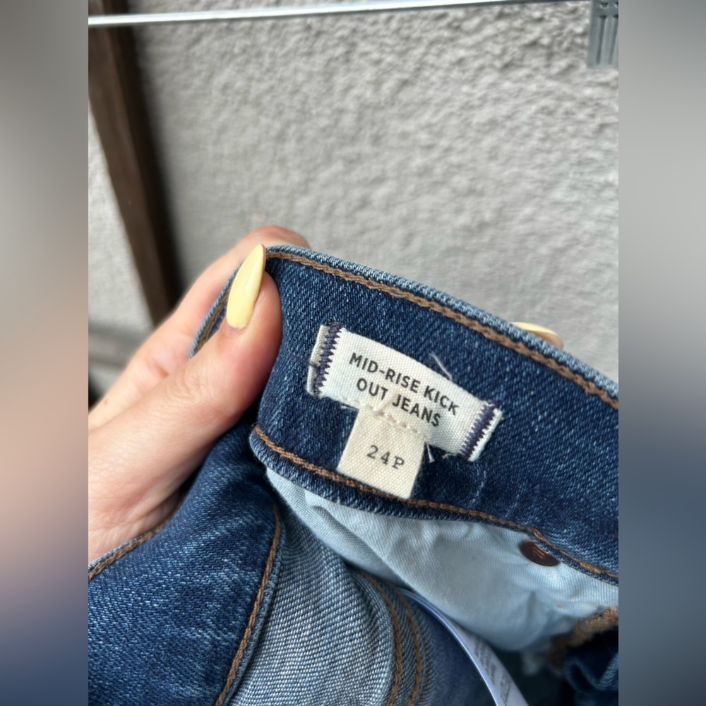 Madewell Petite Kick Out Full-Length Jeans in Devito Wash Size 24 Petite - Picture 7 of 7